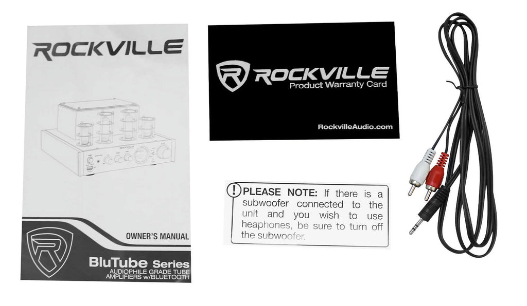 Rockville  Tube Amp/Home Theater Receiver+(8) 6.5" White Ceiling Speakers