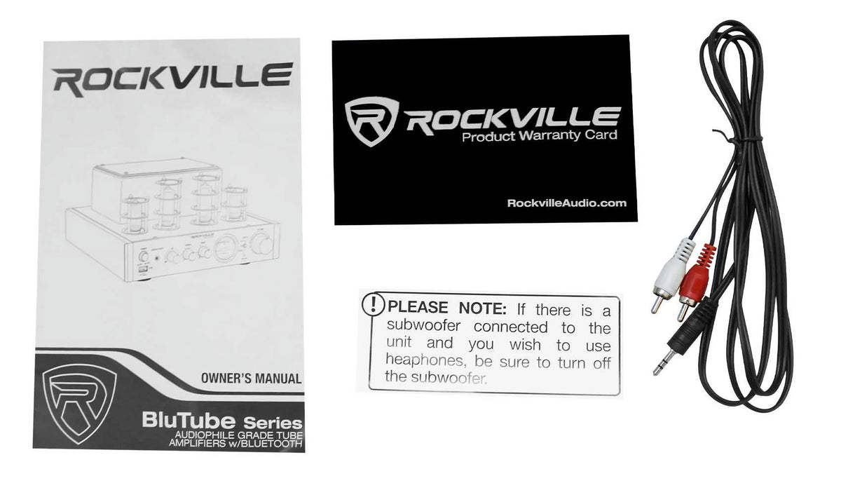 Rockville  Tube Amp/Home Theater Receiver+(8) 6.5" White Ceiling Speakers