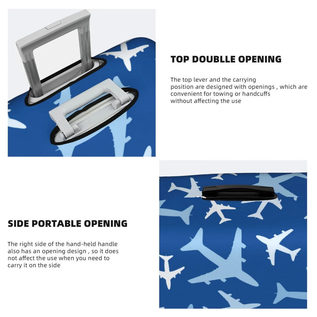 Lukts Airplanes In The Sky Elastic Travel Luggage Cover Suitcase Protector Bag,Anti-Scratch,Dust-Proof Washable Suitcase Sleeve For Kid Adult, (For 18-32 Inch Luggage)