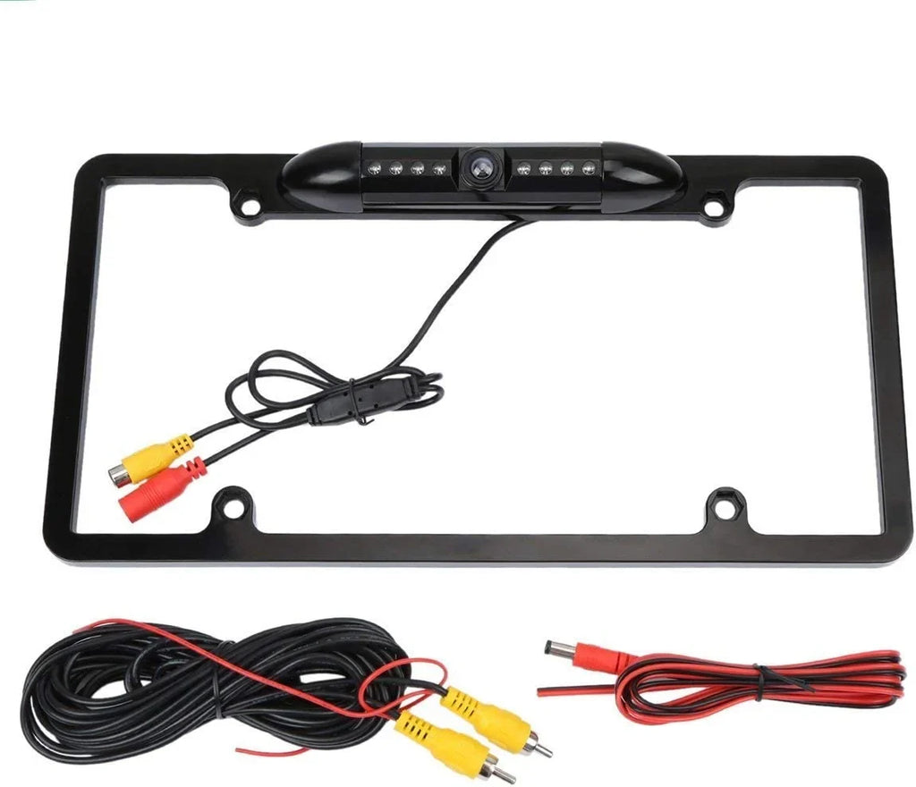 Backup Camera Rearview License Plate Waterproof for Kenwood -512  Black