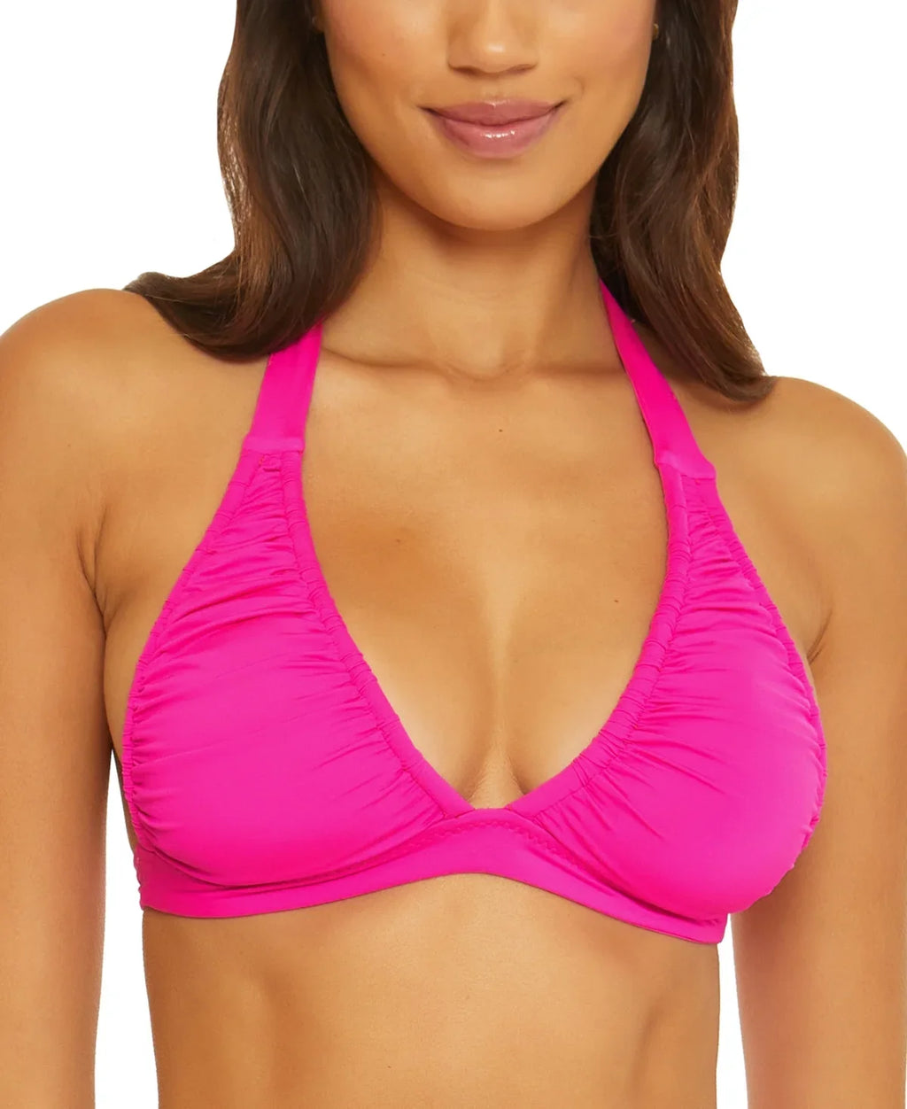 Becca by Rebecca Virtue   Santorini Halter Bikini Swim Top,  Large