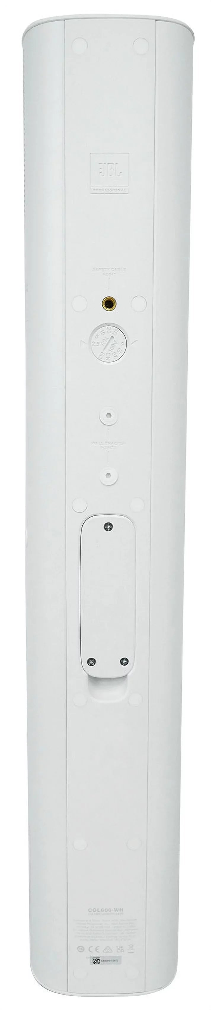 (8)  - 24" White 70V Commercial Column Wall Mount Array Speakers+Amp
