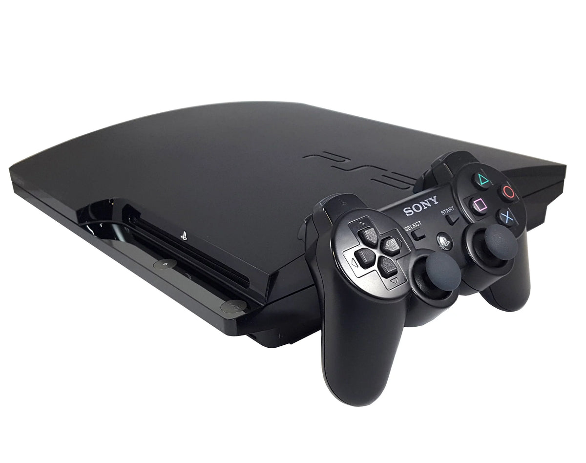 Restored Sony PlayStation 3  Slim 120GB Video Game Console Black Controller  (Refurbished)