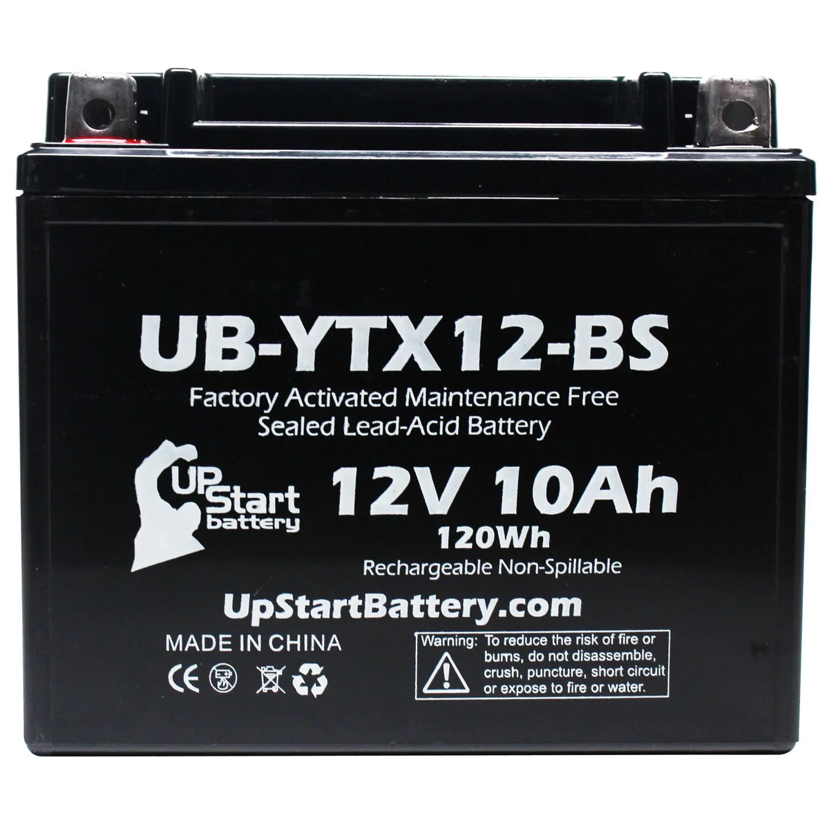 3-Pack UpStart Battery Replacement for 2003 Suzuki - 1000  Factory Activated, Maintenance Free, Motorcycle Battery - 12V, 10Ah, --