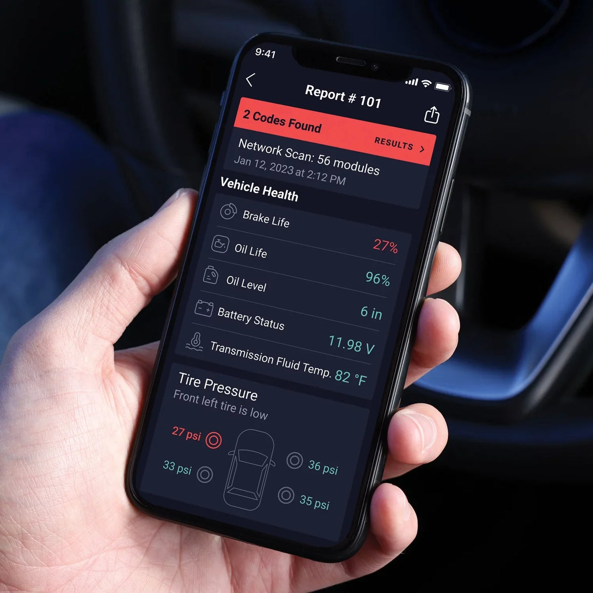 Hyper Tough  Bluetooth Scan Tool, 1996 & Newer  Vehicles, Free Fix & Part Recommendations