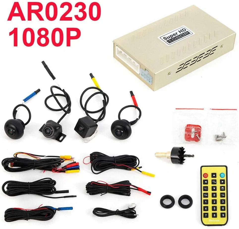 Car 360 Bird View Surround System  Record Backup Camera parking monitoring