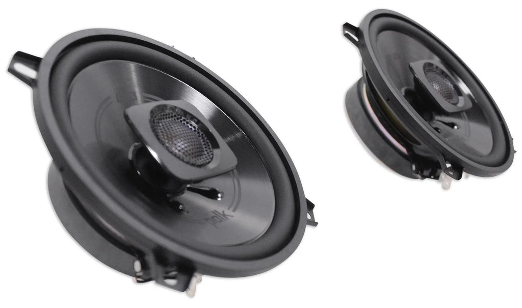 (2) Polk Audio  5.25" 600w Car Audio Marine//Motorcycle/Boat Speakers Bundle with (2) Rockville  10 Watt