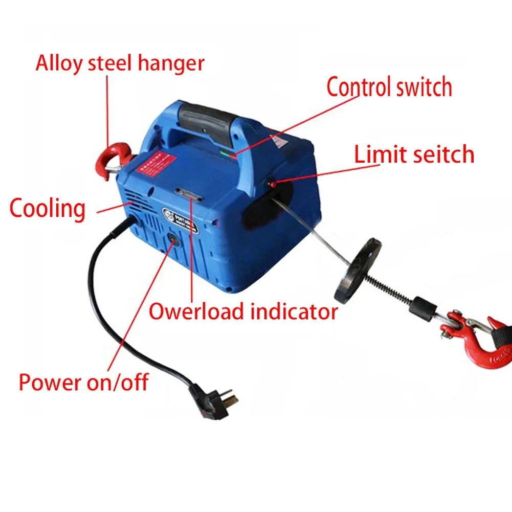 Portable Electric Winch Hoist with Remote Control