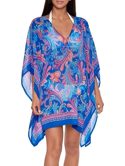 Ralph Lauren   Crinkly Chiffon Tunic Cover-up,  Large/-large
