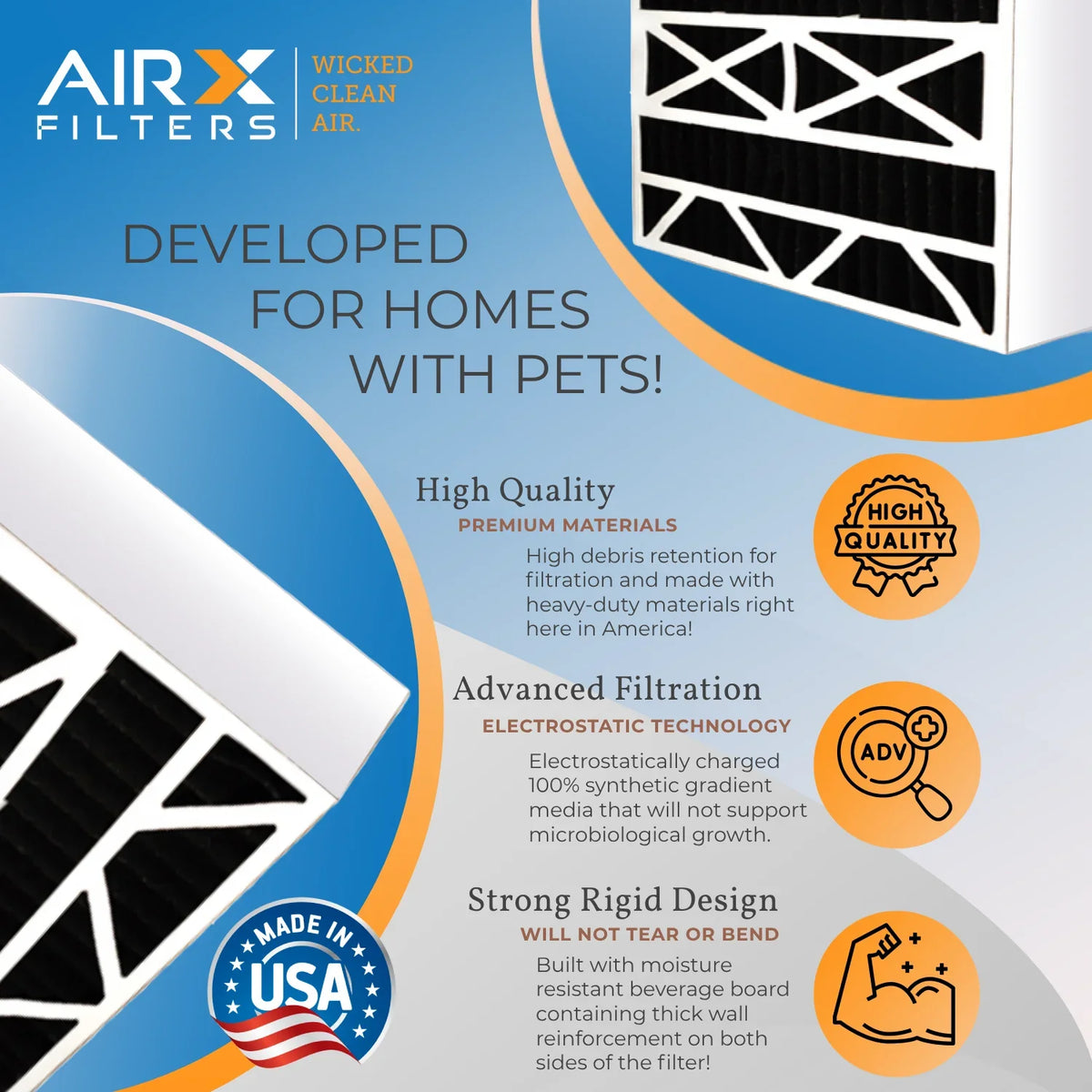 16x28x6 Air Filter Odor Eliminator Carbon Filter  8 Comparable to  700 &  5 Compatible with Aprilaire 401 2 Pack by     .