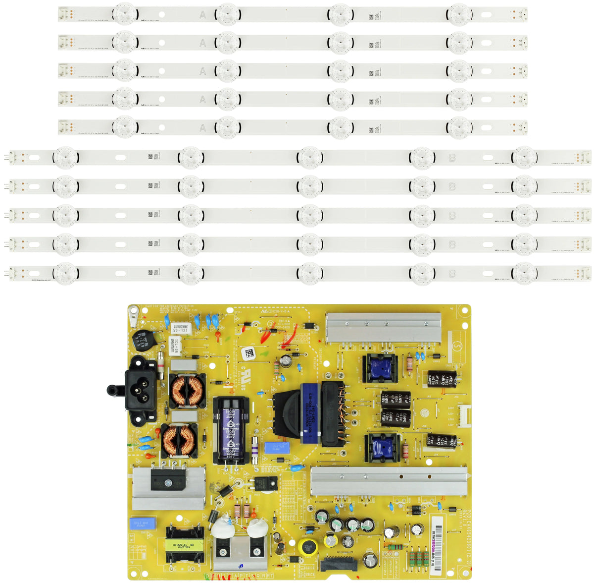 '-  Backlight Strips / Power Supply Combo 50LF / 50LB Models