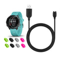 for Garmin Forerunner 245/Approach  Charger, Charging Clip Sync Data Cable and 2Pcs  Tempered Glass Screen