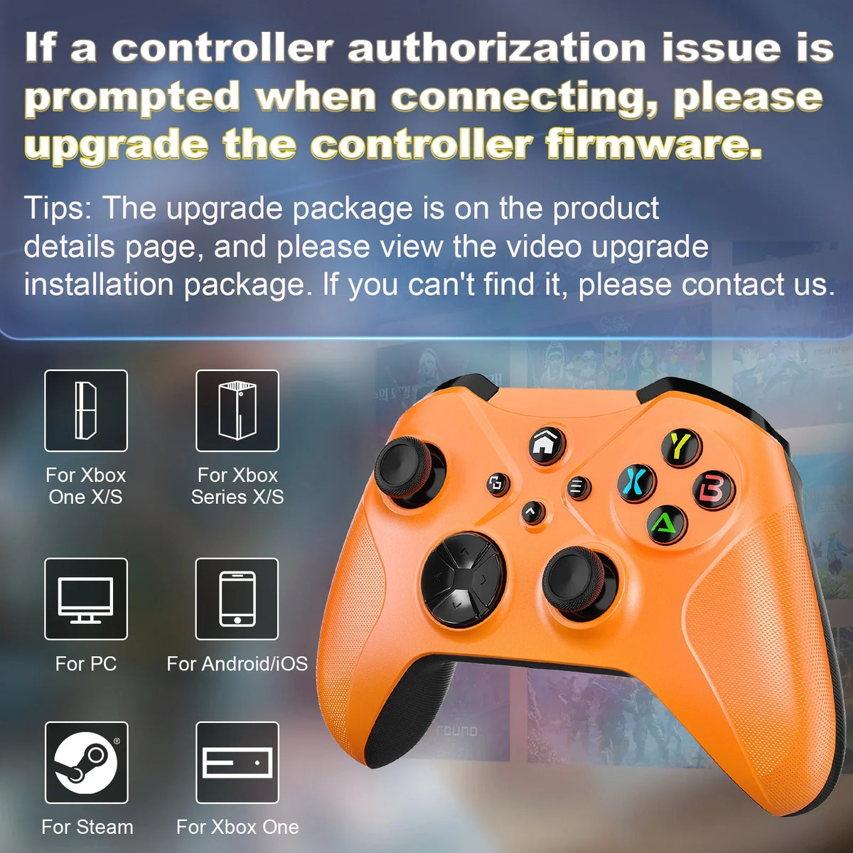 Bonacell Wireless Controller for Xbox One, (Watch Video to Update )Game Controller Compatible with Xbox One/Xbox One /, Xbox Series / Gamepad Support Turbo/3.5mm Headphone Jack/Macro Functions