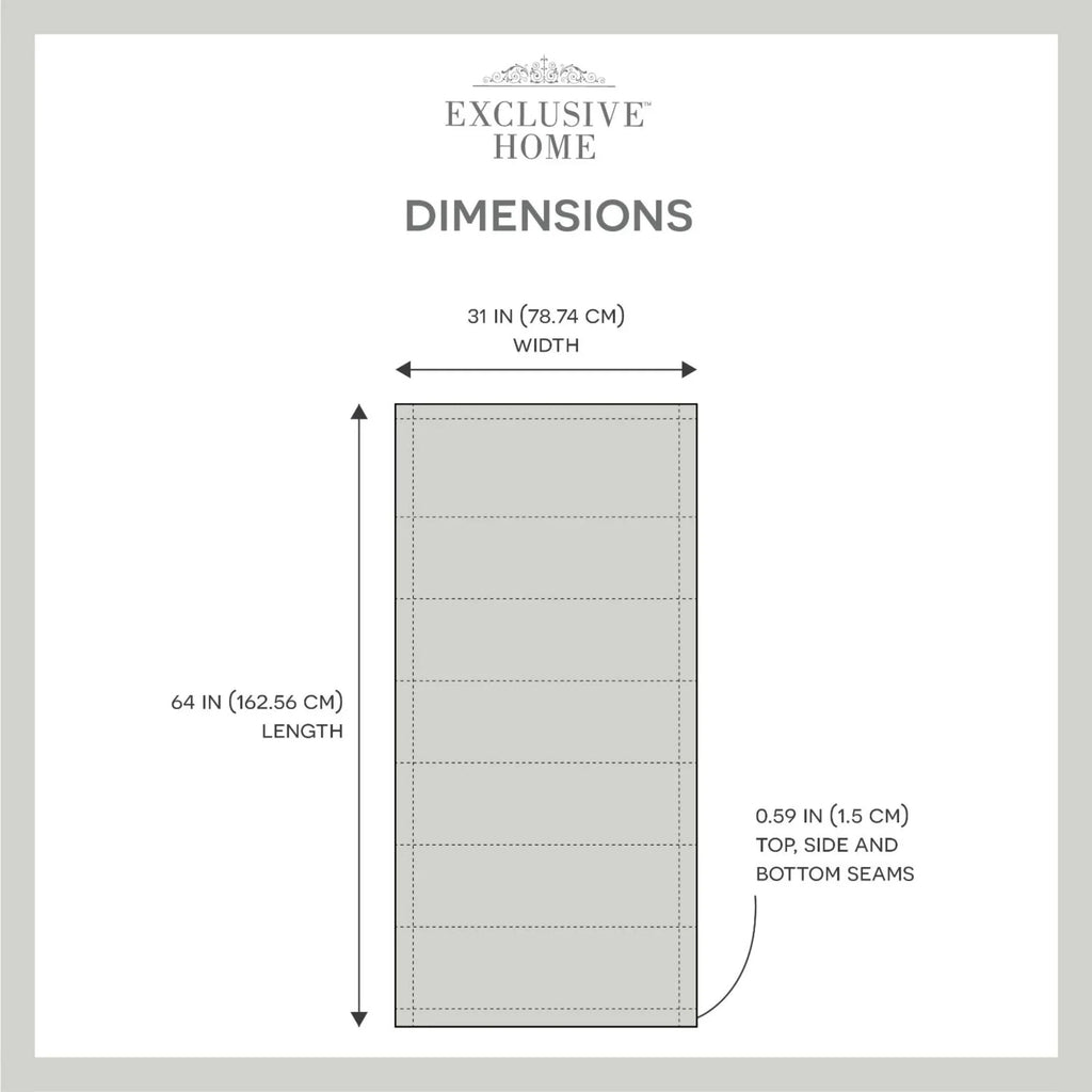 Exclusive Home Esme Total Blackout Roman Shade, 31"x64", White
