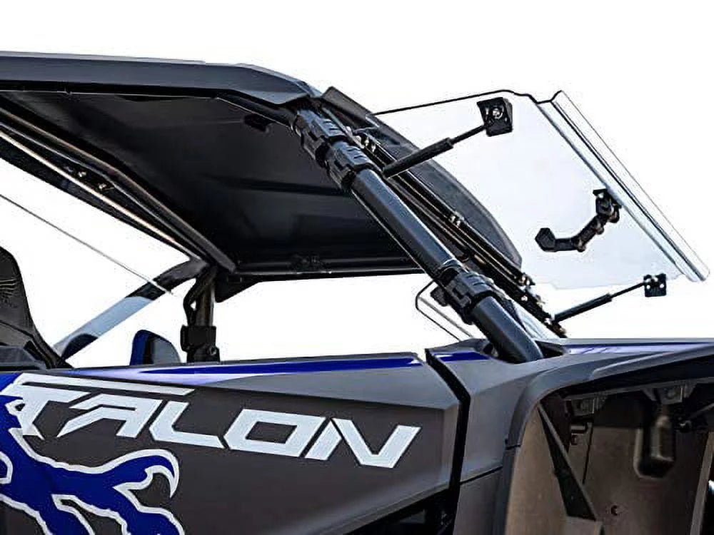 SuperATV Heavy Duty Scratch Resistant Flip 3|in|1 Windshield for Honda Talon 1000 (2019+) | Hard Coated for Extreme Durability | Designed for Year|Round Riding|---70