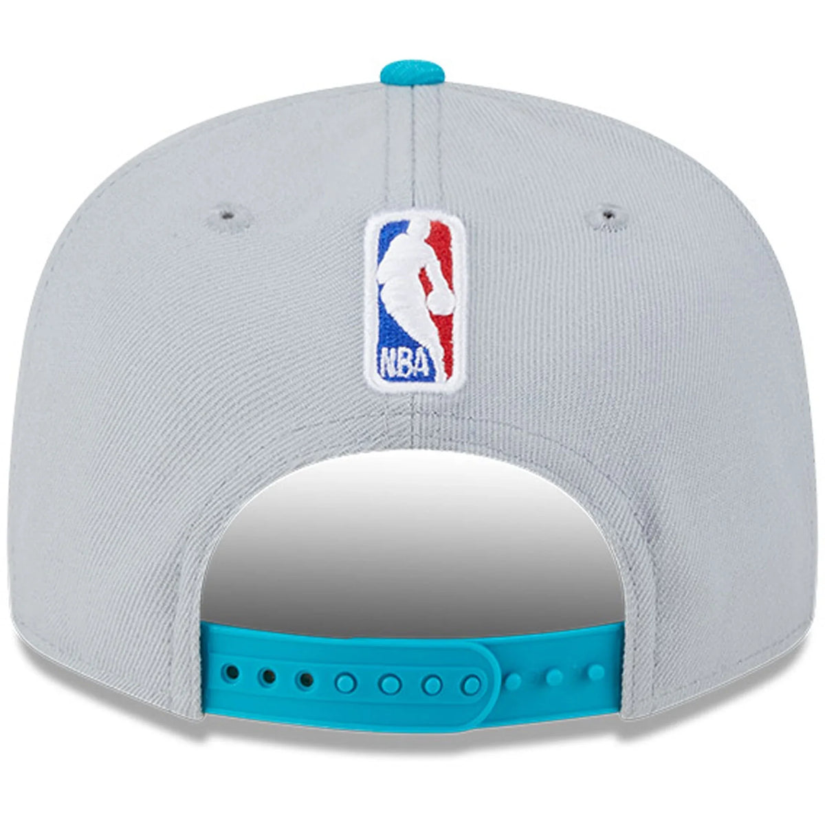 Men's New Era Gray/Teal Charlotte Hornets Tip-Off Two-Tone 9FIFTY Snapback Hat -
