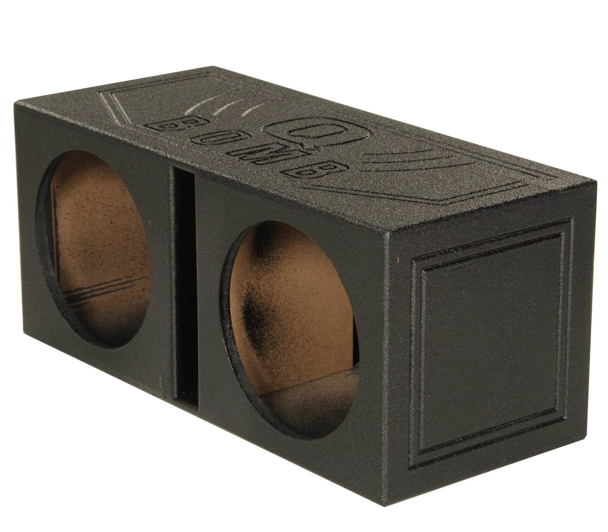 QPower  Dual 15" Vented Port Subwoofer Sub Box w/ Bedliner Spray