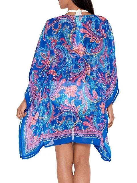 Ralph Lauren   Crinkly Chiffon Tunic Cover-up,  Large/-large