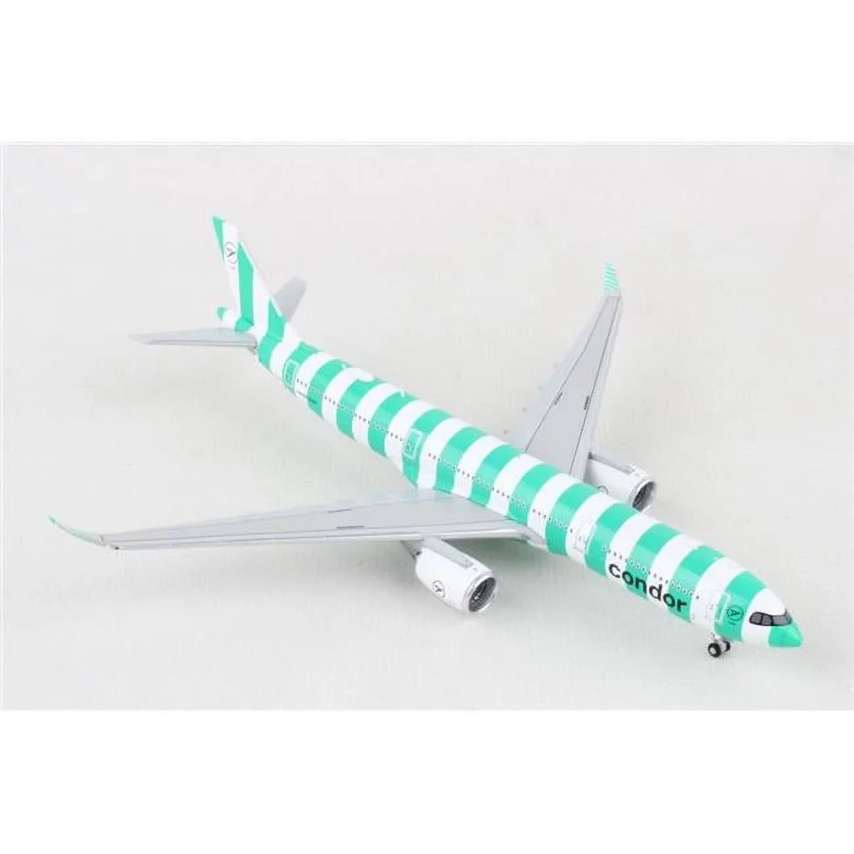 Airbus -900 Commercial Aircraft "Condor Airlines" Green and White Stripes 1/400 Diecast Model Airplane by GeminiJets