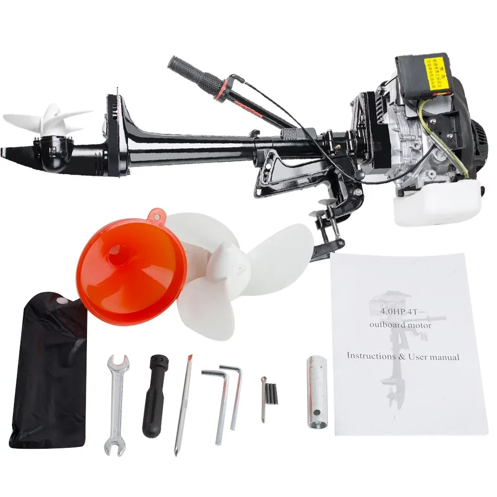 4 Stroke 3.6  Outboard Motor 55CC Boat Engine With Air Cooling System