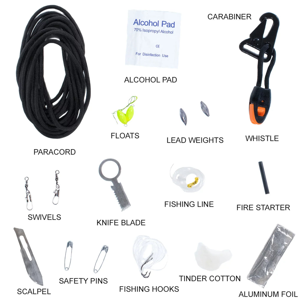 Paracord Planet Adventure Multi-Functional Emergency Survival Safety Kit