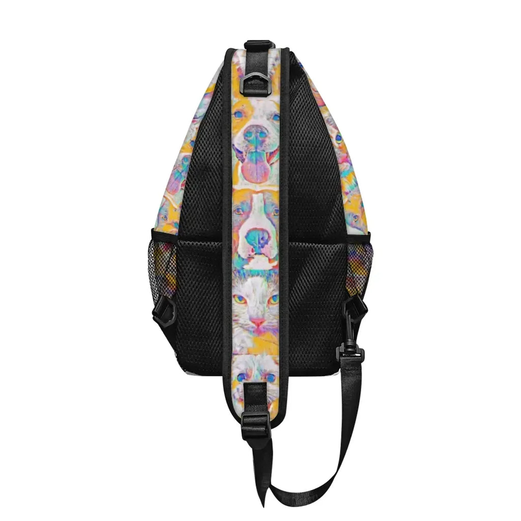 Crossbody Bag - Club 99 - (Turquoise/Orange/Cream) - Unisex - All Ages - The Merch by  Visual Arts