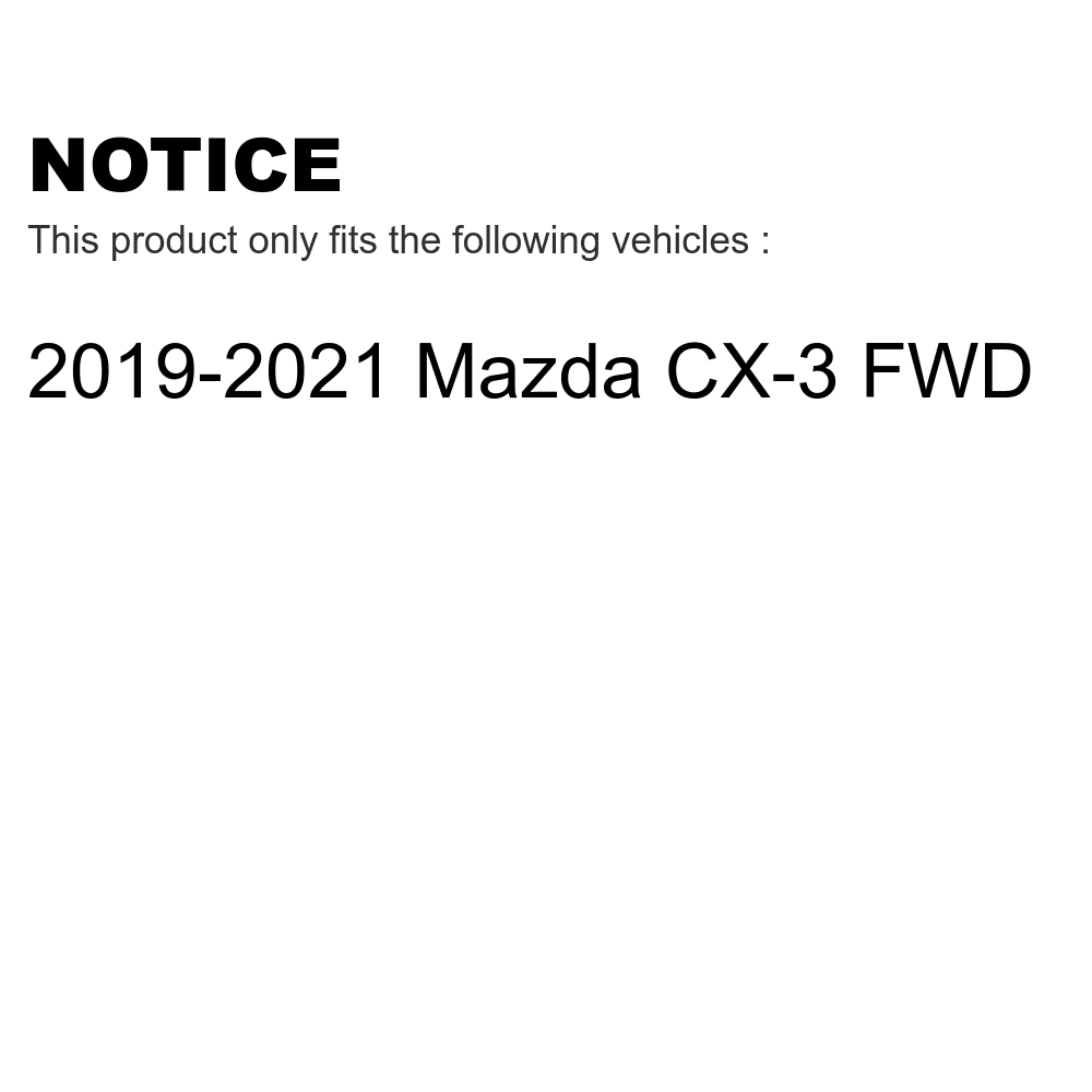 Transit Auto - Front Rear Disc Brake Rotors And Semi-Metallic Pads Kit For 2019-2021 Mazda -3  -103128