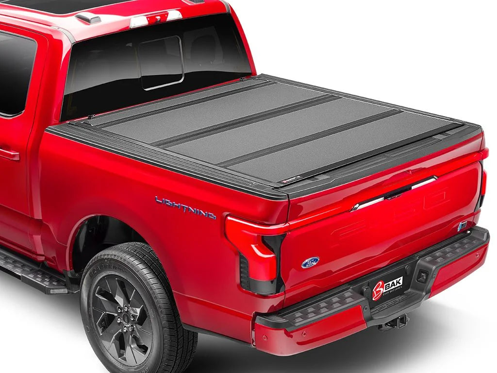 by RealTruck BAKFlip  Hard Folding Truck Bed Tonneau Cover | 448327 | Compatible with 2015 - 2020 Ford -150 6' 7" Bed (78.9")