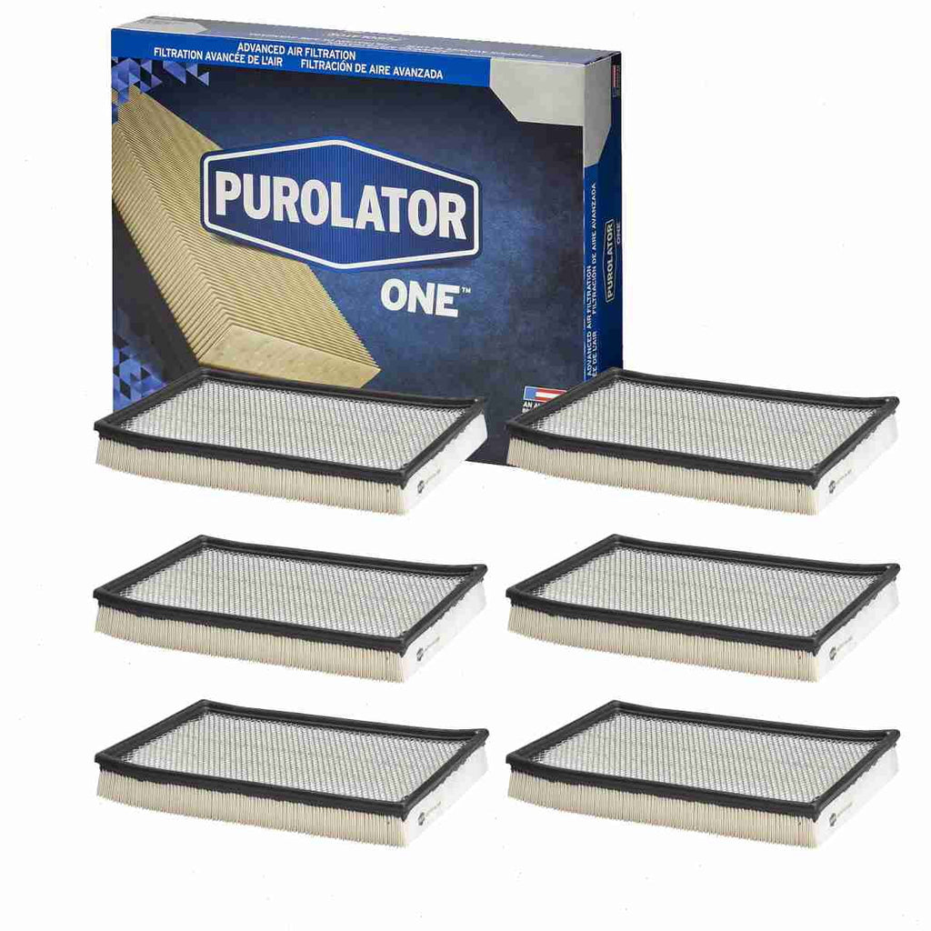 6 pc Purolator   Air Filters for 62725 Intake Inlet Manifold Fuel Delivery Filters Fits select: 2013-2023  1500, 2002-2012   1500
