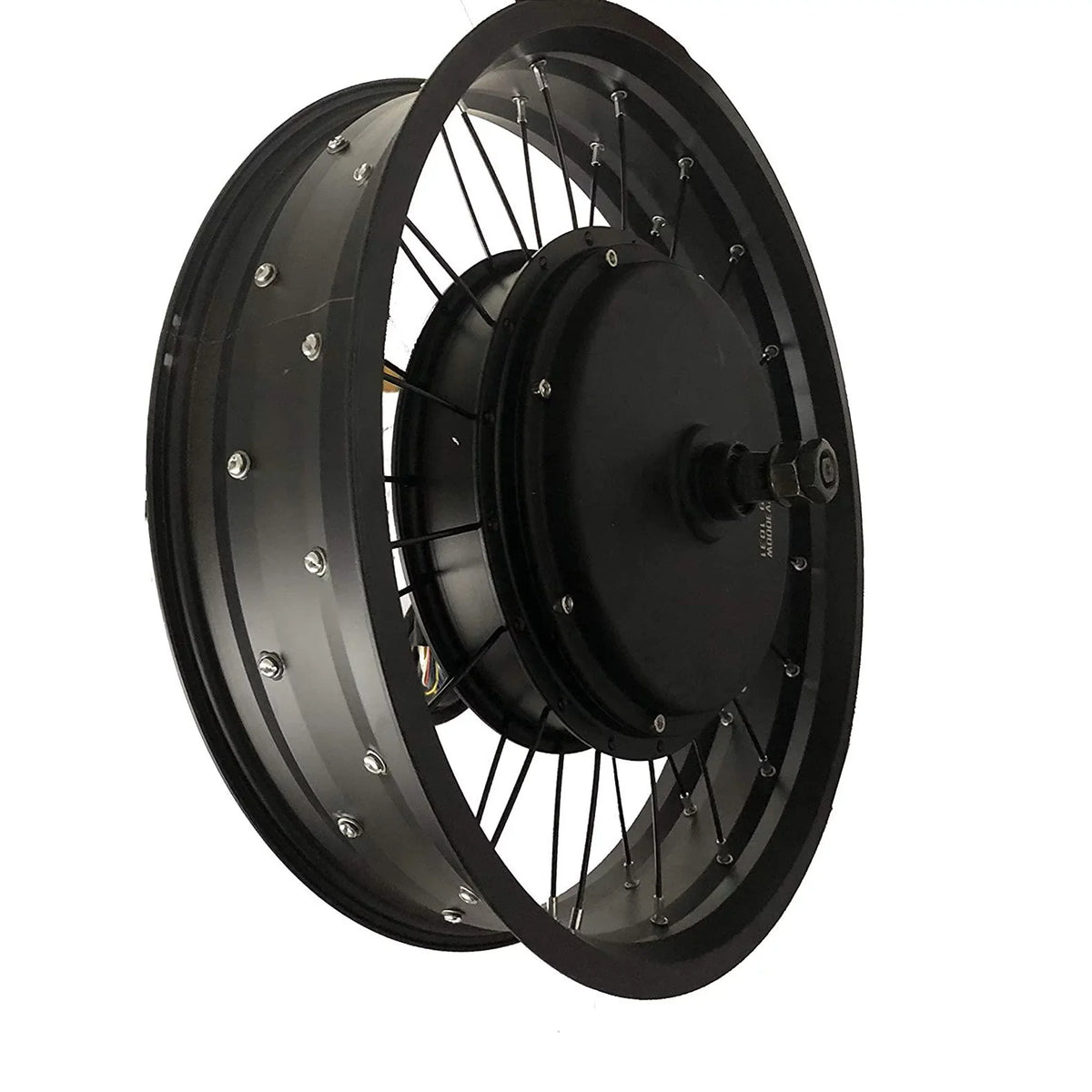 100KM/ Max Speed 190mm Dropout 20*4.0inch 80mm wheelrim width Electric Fat Bike Conversion Kit with Sabvoton Controller, Color Display System,Single Speed Freewheel