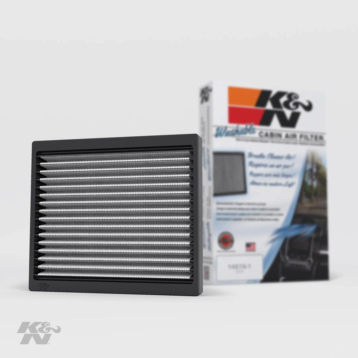 & Cabin Air Filter: Washable and Reusable: Designed For Select 2005-2014 Ford Mustang Vehicle Models,