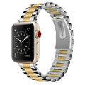 Odash --45 42-44-45-49 mm Stainless Steel Two Tone Band for Apple Watch, Gold & Silver