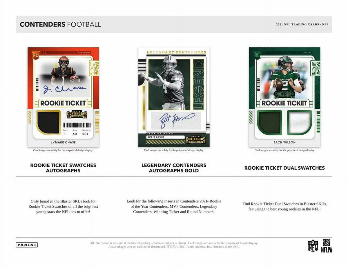 2021  Panini Contenders Blaster Box (Factory Sealed)