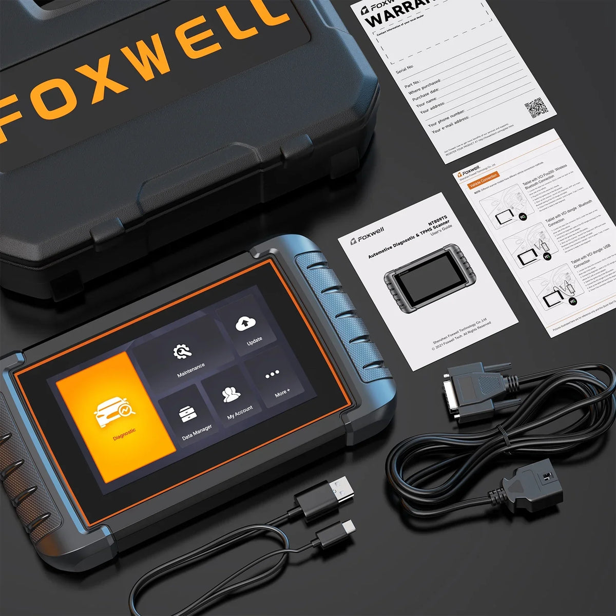 Foxwell   Scanner Automotive Bi-Directional Scan Tool Active Test All System 30+ Reset Code Reader