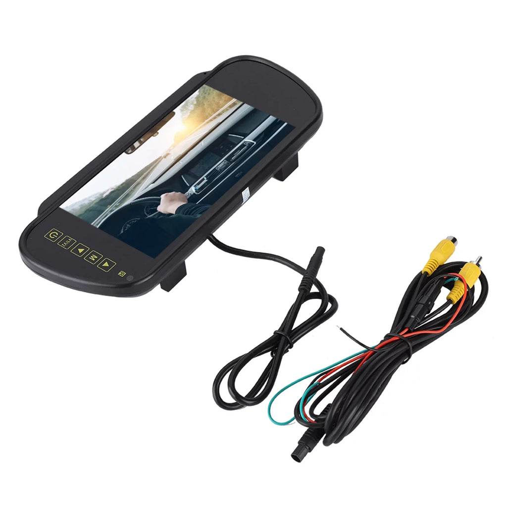 Auto Dimming Monitor Rear View Camera - 7inch Car Rearview Mirror  Auto Dimming Monitor Rear View Camera With Bracket