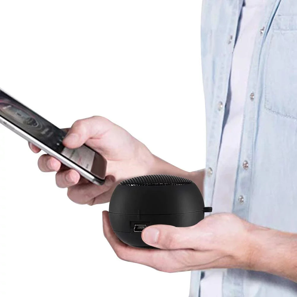 Portable Speaker, Mini  Speaker with 3.5mm Jack on Bottom for Mobilephone  Laptop (Black)