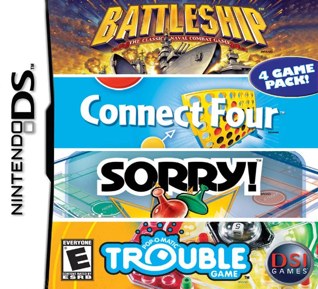 Battleship/ Trouble/ Connect 4/ Sorry! - Nintendo