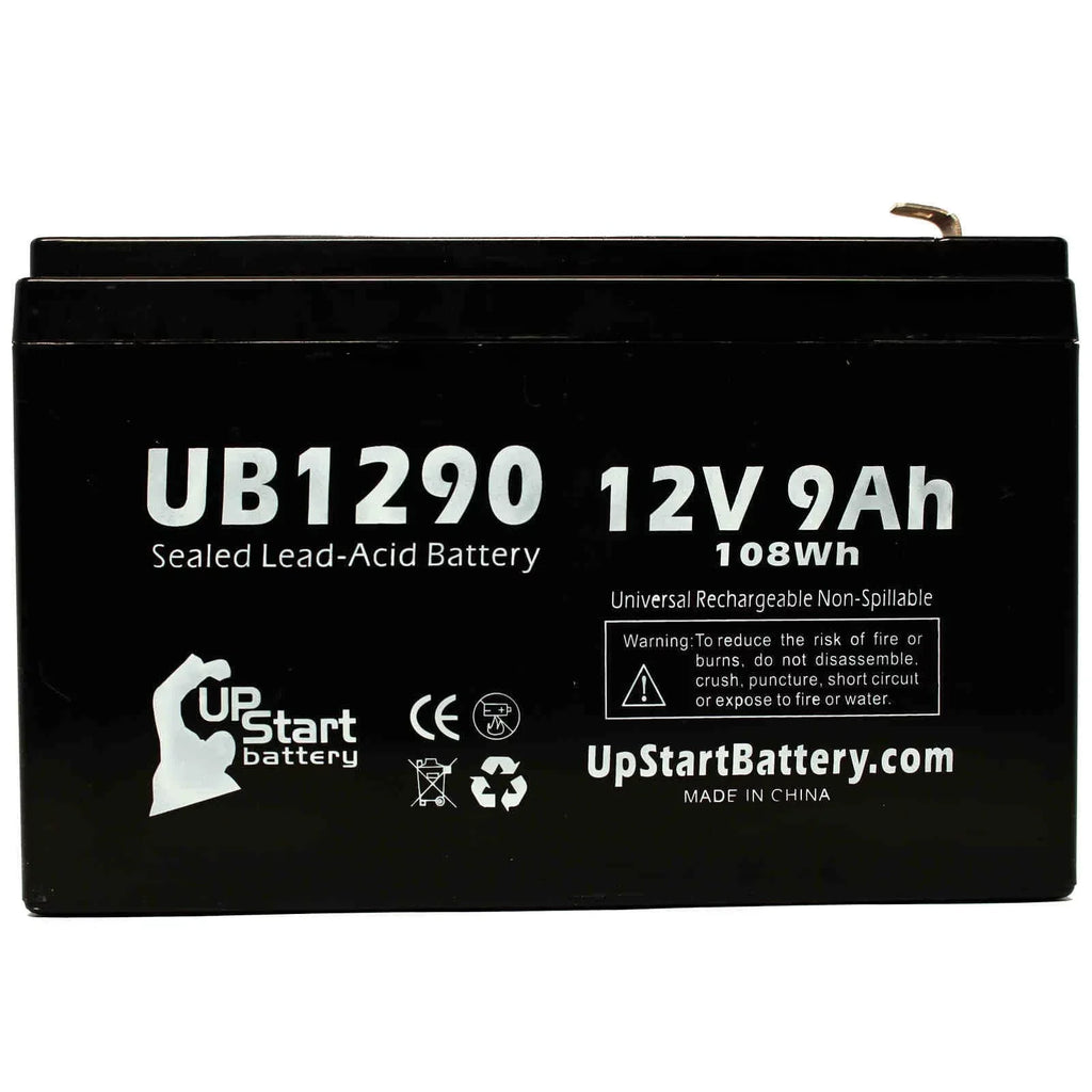 3x Pack - Compatible Amigo Mobility TravelMate Battery - Replacement  Universal Sealed Lead Acid Battery (12V, 9Ah, 9000mAh,  Terminal, , ) - Includes 6  to  Terminal Adapters