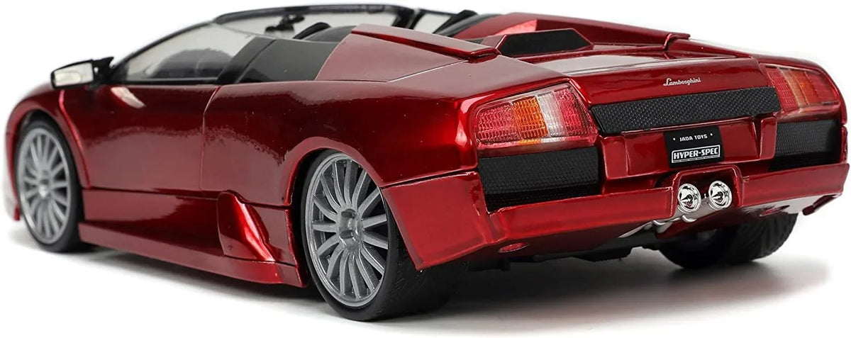 Lamborghini Murcielago Roadster Red Metallic "Hyper-Spec" Series 1/24 Diecast Model Car by Jada