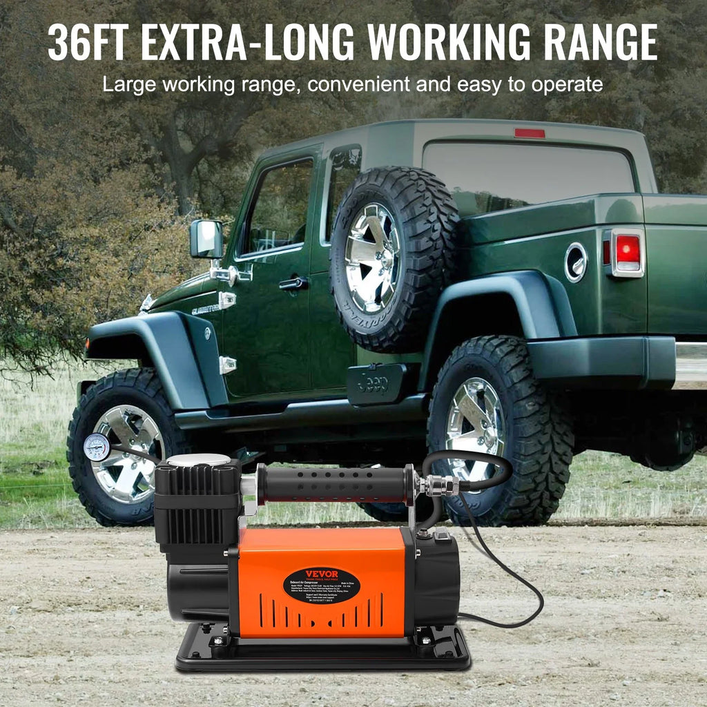 On-Board 12V Air Compressor, High Performance Universal, 150PSI 6CFM