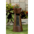 Jeco  Cascade Fountain with Flower Pot At Top