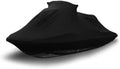 Indoor Jet Ski Cover for Yamaha Wave Runner  650 1991-1995 - Black Satin - Ultra Soft & Stretchy - Protects from Dust & Dings Inside! Includes Storage Bag - Indoor