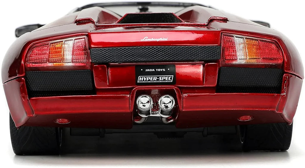Lamborghini Murcielago Roadster Red Metallic "Hyper-Spec" Series 1/24 Diecast Model Car by Jada
