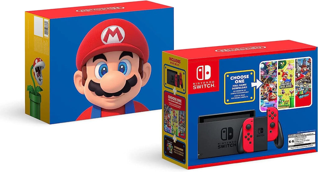 Restored Nintendo  Switch Mario Choose One Bundle (Refurbished)
