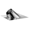 Duravent 14Dt- 14" Class  Chimney Pipe Adjustable Roof Flashing For 0/12 - Stainless