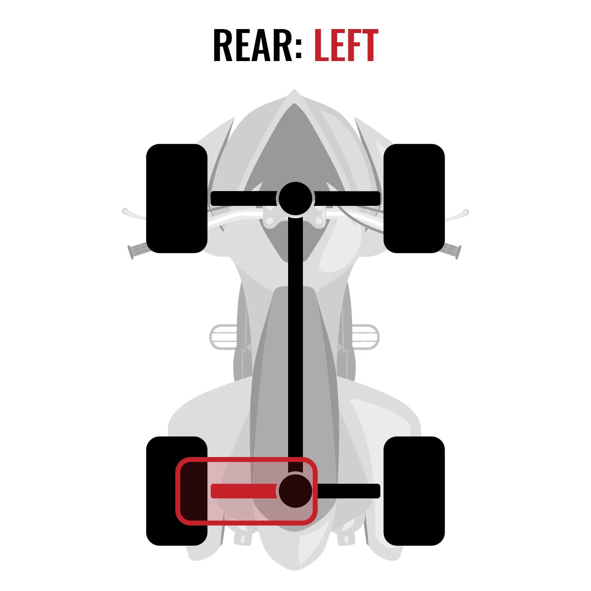 Sixity  Rear Left  Axle fit with Can-Am 650 Max 500 Renegade 800R Outlander 1000 2015 2014 2013