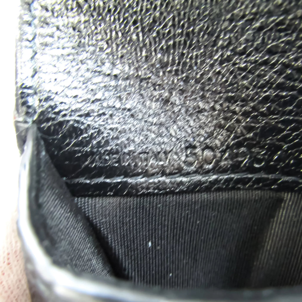 Pre-Owned Balenciaga 504934 Unisex Leather Wallet (bi-fold) Black (Good)