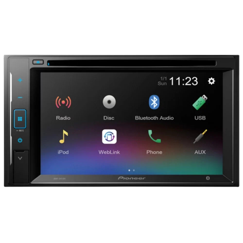 Bundle with Pioneer Multimedia  Car Stereo and Installation Kit - for 2004-2008 Ford -150 /Bluetooth Touchscreen Radio - Backup Camera, Double Din Mounting Kit