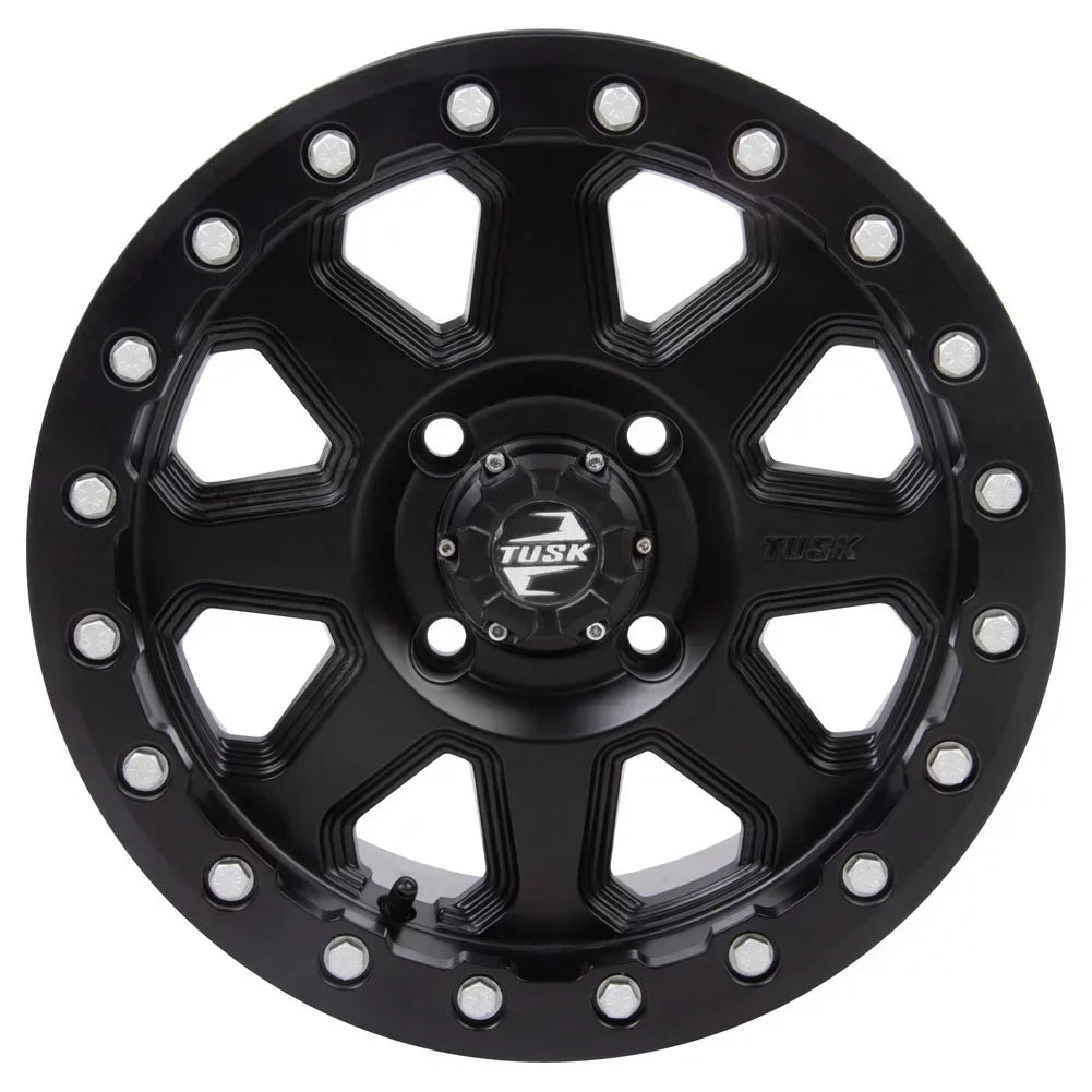 4/156 Tusk Uinta Beadlock Wheel 14x7 4.0 + 3.0 Matte Black For  Wolverine  2 1000 Sport 2022