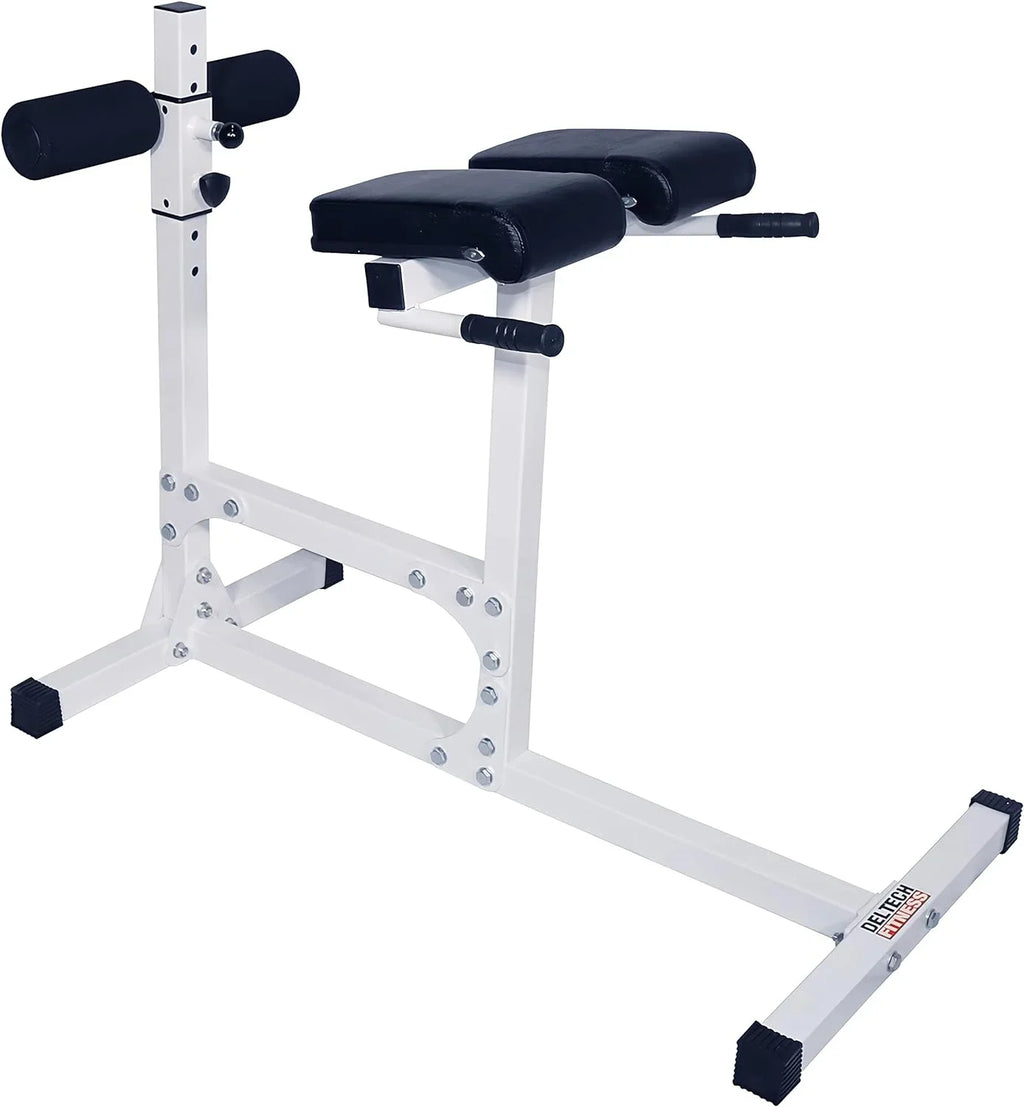 Hyperextension Bench Chair – 400  Capacity – Fully Adjustable Hyper Extension Back Exercise Fitness Station For Strength Training By